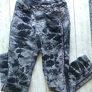 Jordache tie dye bleached jeans